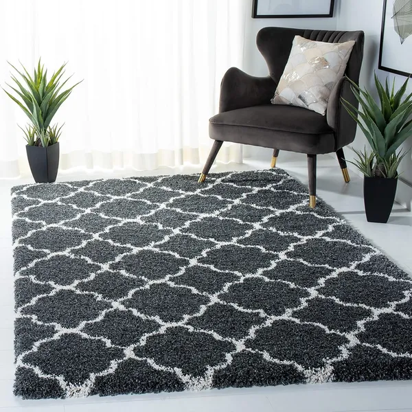 Modern_Micro_Fiber_Rug_Carpet_For_Hall_Bedroom_Kichen_Kids_Room_Baby_Room_Etc_Color_Grey_And_Ivory