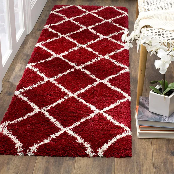 Modern_Micro_Fiber_Rug_Carpet_For_Hall_Bedroom_Kichen_Kids_Room_Baby_Room_Etc_Color_Red_And_Ivory