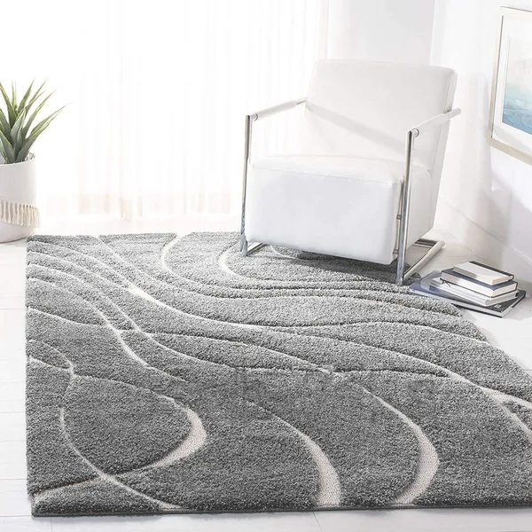 Modern_Micro_Fiber_Rug_Carpet_For_Hall_Bedroom_Kichen_Kids_Room_Baby_Room_Etc_Color_Grey_Ivory
