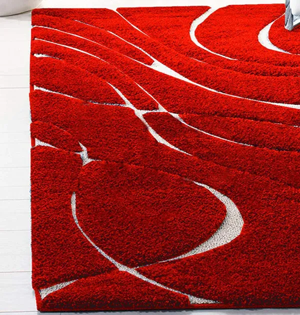 Modern_Micro_Fiber_Rug_Carpet_For_Hall_Bedroom_Kichen_Kids_Room_Baby_Room_Etc_Color_Red_Ivory