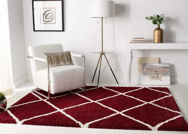 Modern_Micro_Fiber_Rug_Carpet_For_Hall_Bedroom_Kichen_Kids_Room_Baby_Room_Etc_Color_Red_And_Ivory