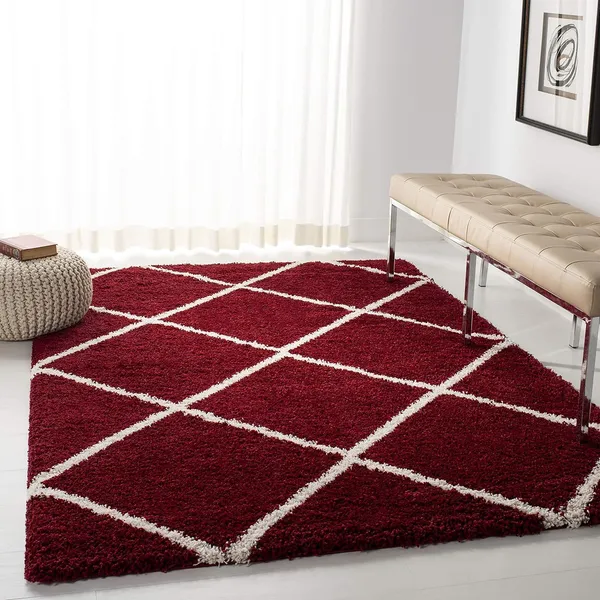 Modern_Micro_Fiber_Rug_Carpet_For_Hall_Bedroom_Kichen_Kids_Room_Baby_Room_Etc_Color_Red_And_Ivory