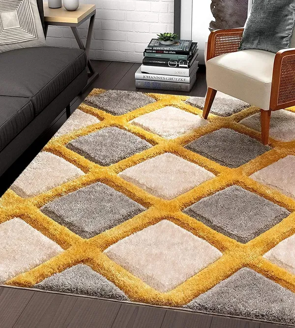 Arhamrug_3_D_Fluffy_Soft_Silky_Shaggy_Carpet_For_Hall_Room_Bedroom_Kids_Room_Guest_Room_Etc_Yellow