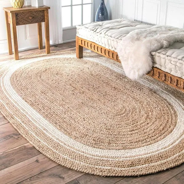 Premium_Jute_Round_Area_Rug_Handwoven_Design_Classic_Rustic_Style_Eco_Friendly_Natural_Fiber_Living_Room_Bedroom_Home_Decor_Rug_Gold_White