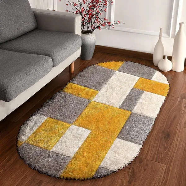 Premium_Oval_Soft_Area_Rugsoft_Durable_Non_Slip_Carpet_In_Multiples_Colors_For_Living_Room_Bedroom_Office_Yellow_3_D