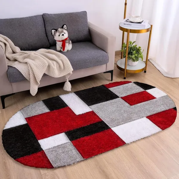 Premium_Oval_Soft_Area_Rugsoft_Durable_Non_Slip_Carpet_In_Multiples_Colors_For_Living_Room_Bedroom_Office_Red_3_D