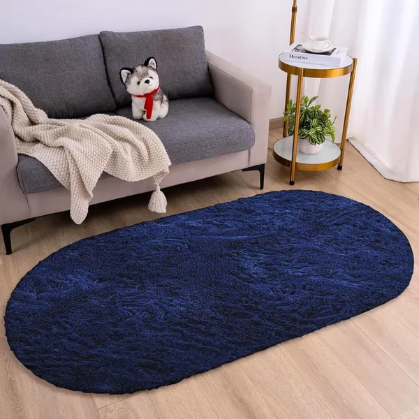 Premium_Oval_Soft_Area_Rugsoft_Durable_Non_Slip_Carpet_In_Multiples_Colors_For_Living_Room_Bedroom_Office_Blue