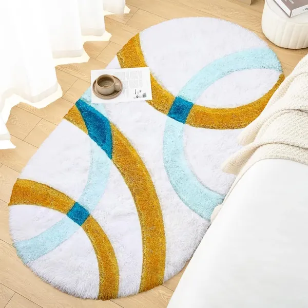 Premium_Oval_Soft_Area_Rugsoft_Durable_Non_Slip_Carpet_In_Multiples_Colors_For_Living_Room_Bedroom_Office_Yellow