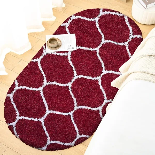 Premium_Oval_Soft_Area_Rugsoft_Durable_Non_Slip_Carpet_In_Multiples_Colors_For_Living_Room_Bedroom_Office_Red