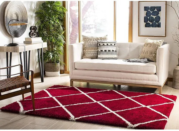 Premium_Velvet_Runner_Rug_For_Hallways_And_Entryways_Soft_Non_Slip_And_Stain_Resistant_Design_For_Contemporary_Living_Spaces_Red_Ivory