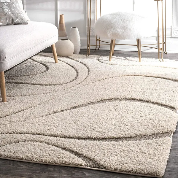 Modern_Polyester_Anti_Slip_Shaggy_Fluffy_Rugs_And_Carpet_For_Bedroom_Hall_Kids_Room_Guest_Room_Etc_Color_Ivory_Beige_O_Design