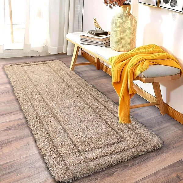 Modern_Polyester_Anti_Slip_Shaggy_Fluffy_Rugs_And_Carpet_For_Bedroom_Hall_Kids_Room_Guest_Room_Etc_Color_Beige_Design