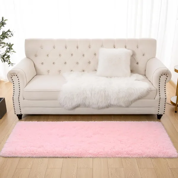 Modern_Polyester_Anti_Slip_Shaggy_Fluffy_Rugs_And_Carpet_For_Bedroom_Hall_Kids_Room_Guest_Room_Etc_Color_Pink