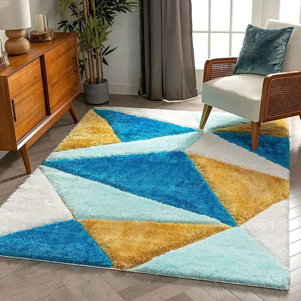 Modern_Geometric_Area_Rugshag_Texture_Multi_Colour_Pattern_With_Extra_Softness_And_Smooth_Silky_Feel_For_Living_Room_Carpet_Etc_Clr_Turquoise_Gold_3_D