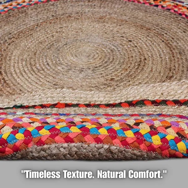 Jute_Round_Handwoven_Natural_Fiber_Rug_For_Living_Room_Bedroom_Dining_Eco_Friendly_Boho_Braided_Floor_Mat_Durable_Area_Rug_For_Home_Office_Color_Chindi_Design
