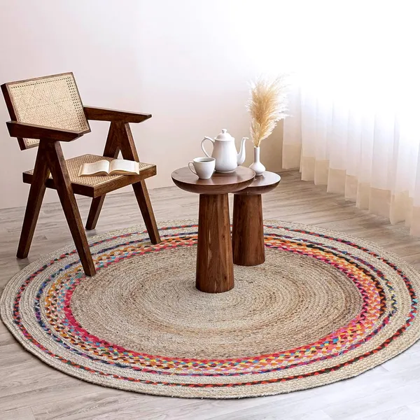 Jute_Round_Handwoven_Natural_Fiber_Rug_For_Living_Room_Bedroom_Dining_Eco_Friendly_Boho_Braided_Floor_Mat_Durable_Area_Rug_For_Home_Office_Color_Chindi_Design