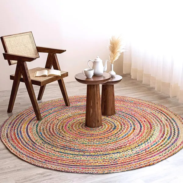 Jute_Round_Handwoven_Natural_Fiber_Rug_For_Living_Room_Bedroom_Dining_Eco_Friendly_Boho_Braided_Floor_Mat_Durable_Area_Rug_For_Home_Office_Color_Chindi_Jute