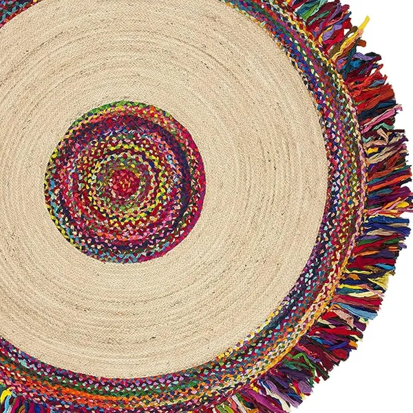 Jute_Round_Handwoven_Natural_Fiber_Rug_For_Living_Room_Bedroom_Dining_Eco_Friendly_Boho_Braided_Floor_Mat_Durable_Area_Rug_For_Home_Office_Color_Chindi_Lase