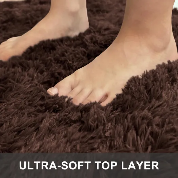 Shaggy_Round_Carpet_Soft_Fluffy_Anti_Skid_Washable_Plush_Rug_Thick_Modern_Decorative_Floor_Mat_For_Bedroom_Living_Room_Kids_Room_Etc_Color_Coffee