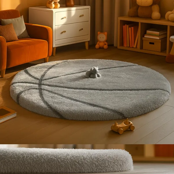 Shaggy_Round_Carpet_Soft_Fluffy_Anti_Skid_Washable_Plush_Rug_Thick_Modern_Decorative_Floor_Mat_For_Bedroom_Living_Room_Kids_Room_Etc_Color_Basket_Ball_Silver