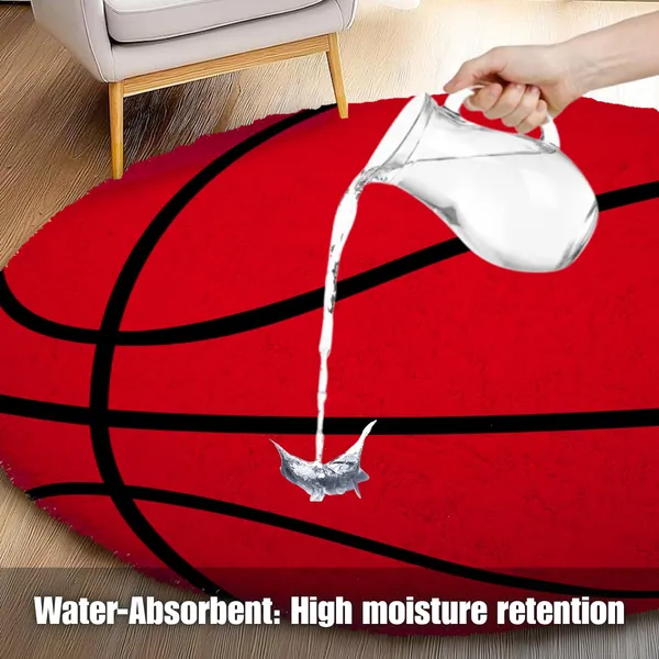 Shaggy_Round_Carpet_Soft_Fluffy_Anti_Skid_Washable_Plush_Rug_Thick_Modern_Decorative_Floor_Mat_For_Bedroom_Living_Room_Kids_Room_Etc_Color_Basket_Ball_Red