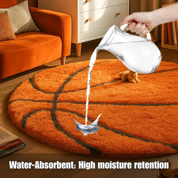 Shaggy_Round_Carpet_Soft_Fluffy_Anti_Skid_Washable_Plush_Rug_Thick_Modern_Decorative_Floor_Mat_For_Bedroom_Living_Room_Kids_Room_Etc_Color_Basket_Ball_Orange