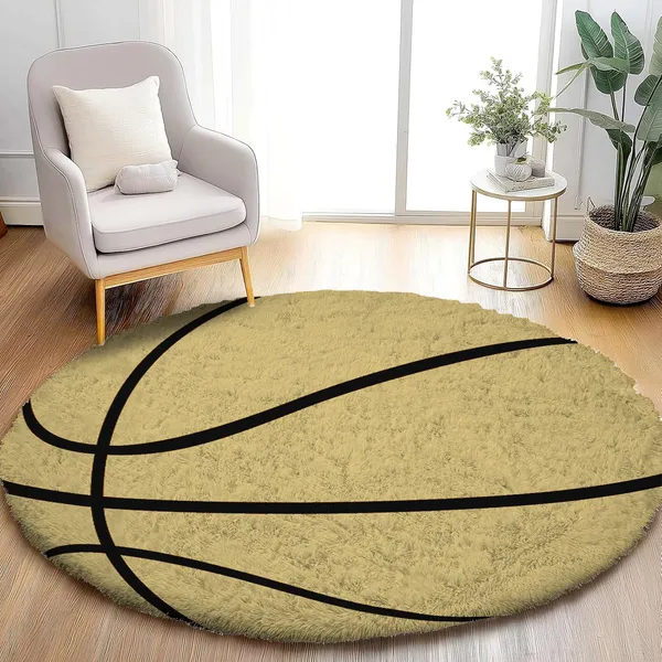 Shaggy_Round_Carpet_Soft_Fluffy_Anti_Skid_Washable_Plush_Rug_Thick_Modern_Decorative_Floor_Mat_For_Bedroom_Living_Room_Kids_Room_Etc_Color_Basket_Ball_Gold