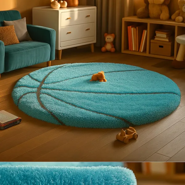 Shaggy_Round_Carpet_Soft_Fluffy_Anti_Skid_Washable_Plush_Rug_Thick_Modern_Decorative_Floor_Mat_For_Bedroom_Living_Room_Kids_Room_Etc_Color_Ball_Turquoise