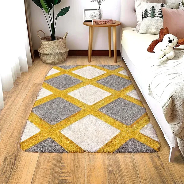 Luxury_Shaggy_Carpet_With_Non_Slip_Backing_Perfect_For_Living_Room_Bedroom_Etc_Crl_Yellow_Line