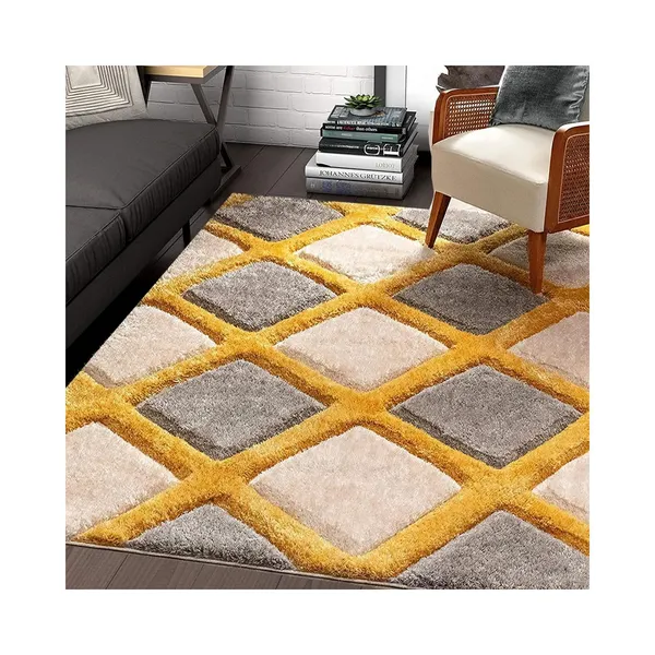 Luxury_Shaggy_Carpet_With_Non_Slip_Backing_Perfect_For_Living_Room_Bedroom_Etc_Crl_Yellow_Line