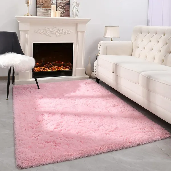 Premium_Shaggy_Carpet_Soft_Luxurious_Non_Slip_Comfort_For_Bedroom_Living_Room_Office_Colour_Pink