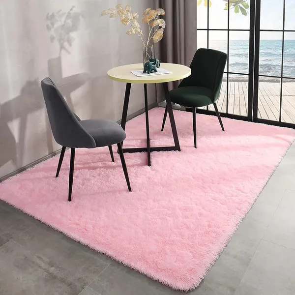 Premium_Shaggy_Carpet_Soft_Luxurious_Non_Slip_Comfort_For_Bedroom_Living_Room_Office_Colour_Pink
