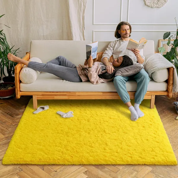 Premium_Shaggy_Carpet_Soft_Luxurious_Non_Slip_Comfort_For_Bedroom_Living_Room_Office_Colour_Yellow