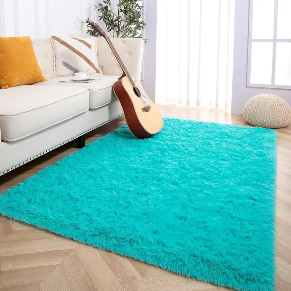 Premium_Shaggy_Carpet_Soft_Luxurious_Non_Slip_Comfort_For_Bedroom_Living_Room_Office_Colour_Turquoise