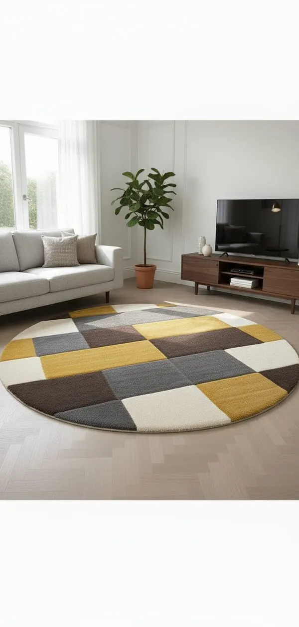 Modern_Shaggy_Round_Rug_Ultra_Soft_Plush_Circle_Carpet_For_Living_Room_Bedroom_Nursery_Fuzzy_Fluffy_Area_Rug_With_Non_Slip_Base_Yellow_Multi
