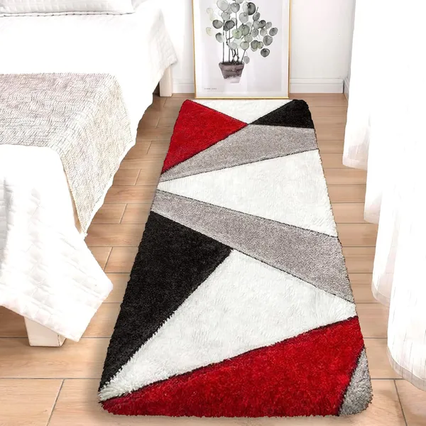 Super_Soft_Shaggy_Carpet_Luxury_Comfort_For_Living_Room_Bedroom_3_D_Rugs_Clr_Black_Red_3_D