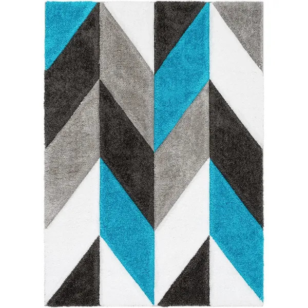 Super_Soft_Shaggy_Carpet_Luxury_Comfort_For_Living_Room_Bedroom_3_D_Rugs_Clr_Black_Turquoise