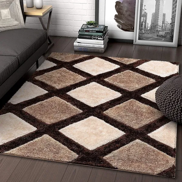 Super_Soft_Shaggy_Carpet_Luxury_Comfort_For_Living_Room_Bedroom_3_D_Rugs_Clr_Coffee_Line_3_D