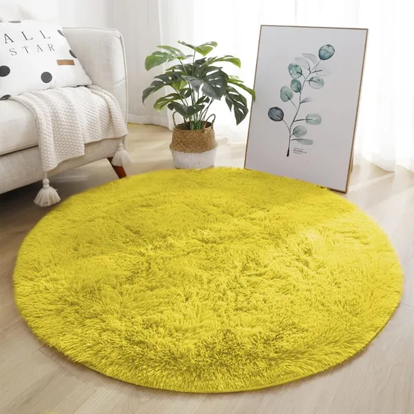 Modern_Shaggy_Round_Rug_Ultra_Soft_Plush_Circle_Carpet_For_Living_Room_Bedroom_Nursery_Fuzzy_Fluffy_Area_Rug_With_Non_Slip_Base_Yellow