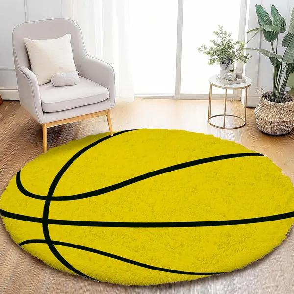 Modern_Shaggy_Round_Rug_Ultra_Soft_Plush_Circle_Carpet_For_Living_Room_Bedroom_Nursery_Fuzzy_Fluffy_Area_Rug_With_Non_Slip_Base_Yellow_Ball