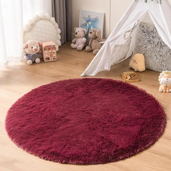 Modern_Shaggy_Round_Rug_Ultra_Soft_Plush_Circle_Carpet_For_Living_Room_Bedroom_Nursery_Fuzzy_Fluffy_Area_Rug_With_Non_Slip_Base_Wine