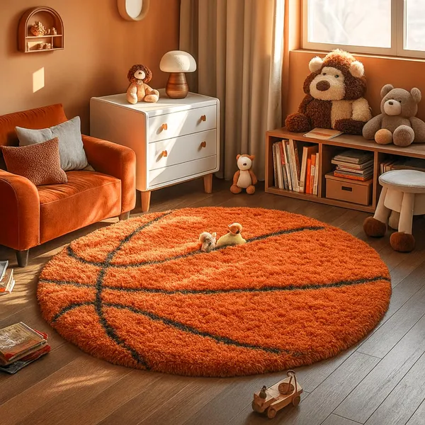 Modern_Shaggy_Round_Rug_Ultra_Soft_Plush_Circle_Carpet_For_Living_Room_Bedroom_Nursery_Fuzzy_Fluffy_Area_Rug_With_Non_Slip_Base_Orange_Ball