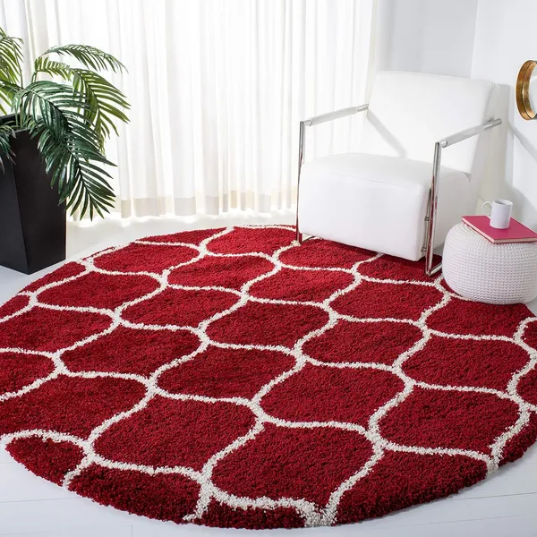 Modern_Shaggy_Round_Rug_Ultra_Soft_Plush_Circle_Carpet_For_Living_Room_Bedroom_Nursery_Fuzzy_Fluffy_Area_Rug_With_Non_Slip_Base_Red