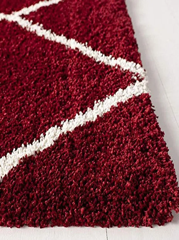 Ultra_Soft_Shaggy_Carpet_For_Living_Room_Bedroom_Premium_Fluffy_Area_Rug_Red_Ivory_Box