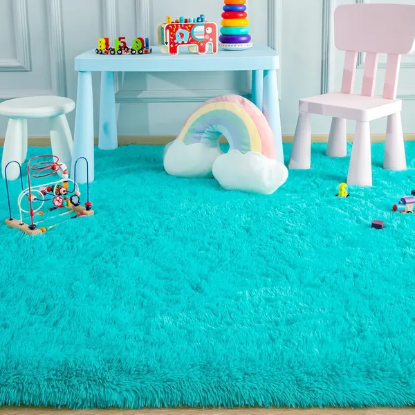 Ultra_Soft_Shaggy_Carpet_For_Living_Room_Bedroom_Premium_Fluffy_Area_Rug_Turquoise