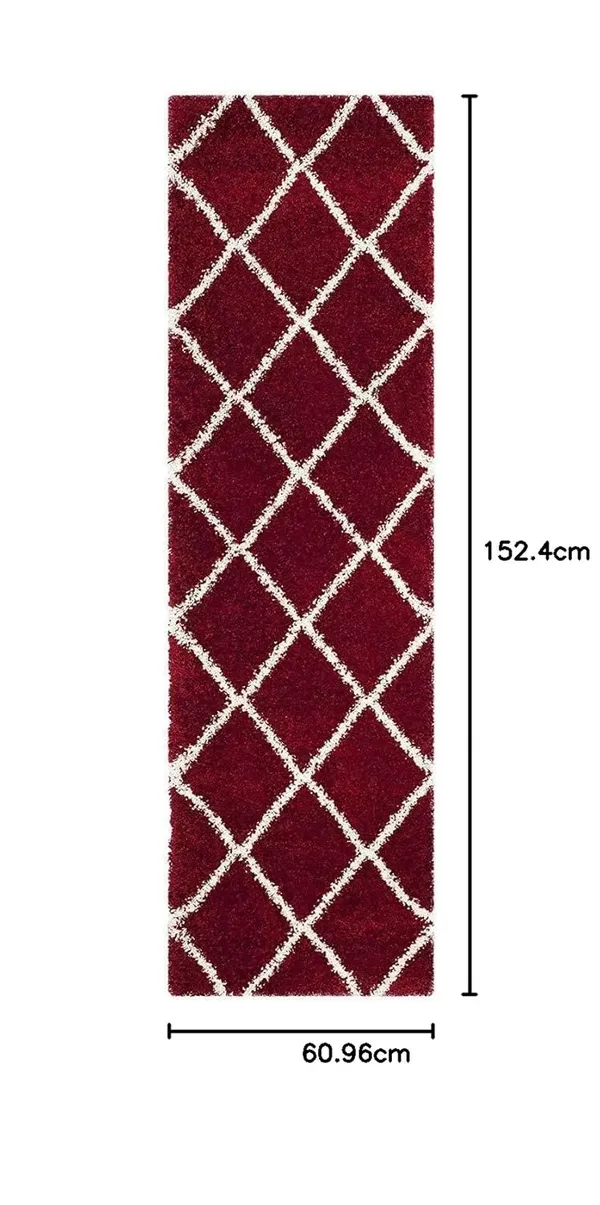 Ultra_Soft_Shaggy_Carpet_For_Living_Room_Bedroom_Premium_Fluffy_Area_Rug_Red_Ivory_Box