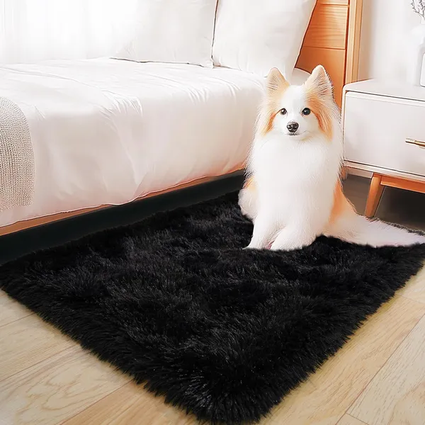 Ultra_Soft_Shaggy_Carpet_For_Living_Room_Bedroom_Premium_Fluffy_Area_Rug_Black