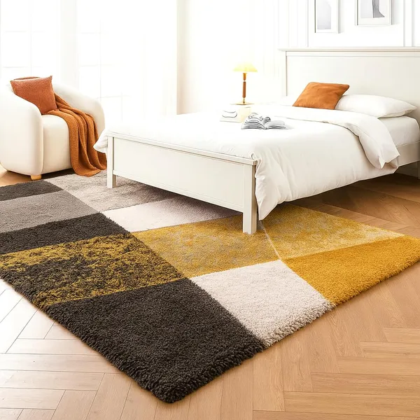 Ultra_Soft_Shaggy_Carpet_For_Living_Room_Bedroom_Premium_Fluffy_Area_Rug_Yellow_Black_3_D