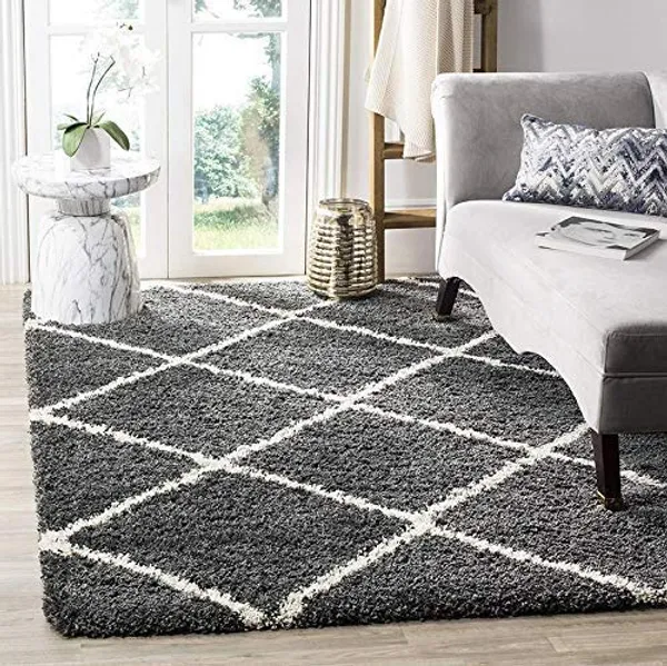 Ultra_Soft_Shaggy_Carpet_For_Living_Room_Bedroom_Premium_Fluffy_Area_Rug_Grey_Box