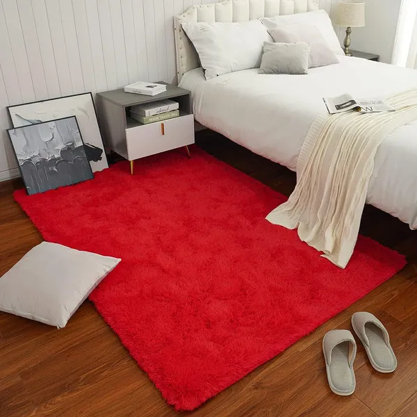 Ultra_Soft_Shaggy_Carpet_For_Living_Room_Bedroom_Premium_Fluffy_Area_Rug_Red